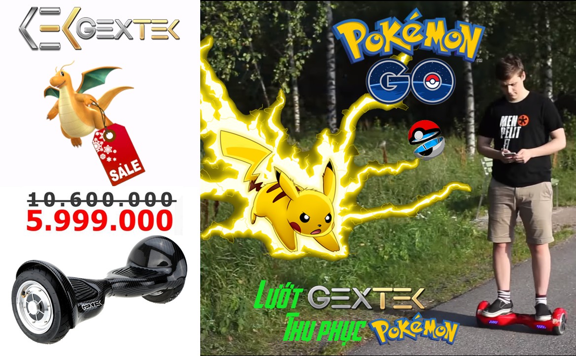 Xuất hành bắt Pokemon với xe điện cân bằng - Gadget Express